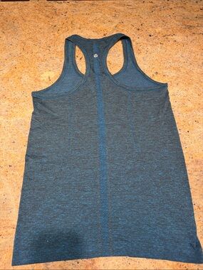 lululemon athletica Racerback Tank Top in Teal/Charcoal